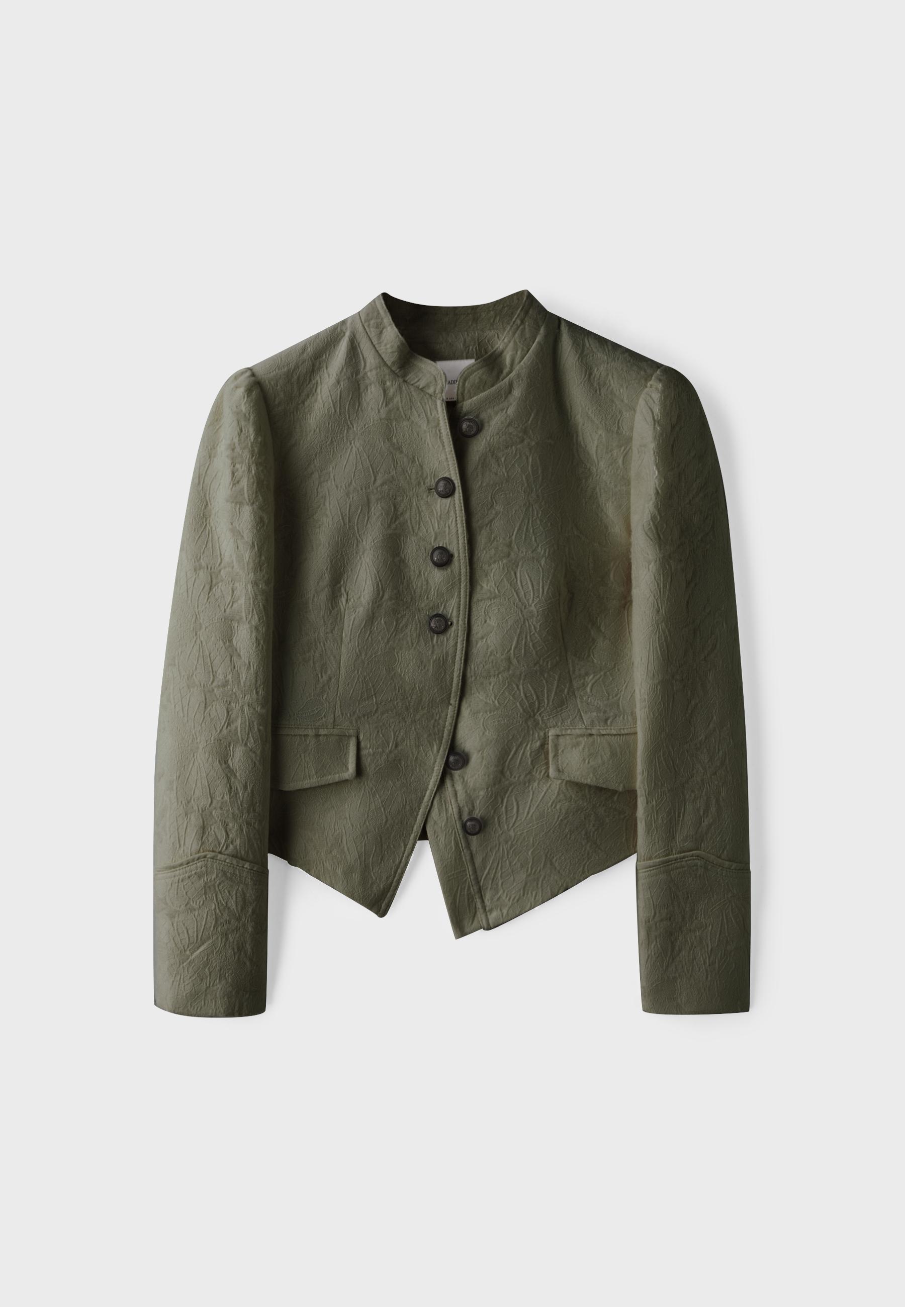 Jacquard blazer — Khaki