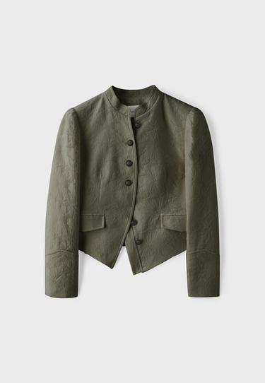 Jacquard blazer — Khaki 7
