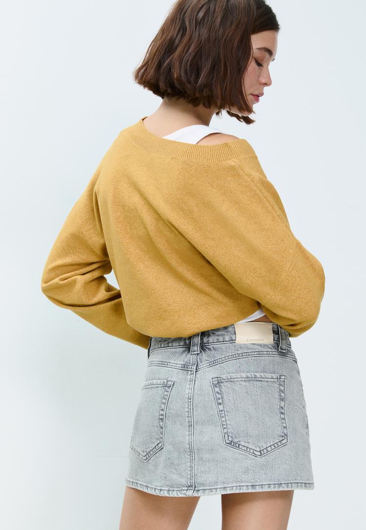d62 denim skort