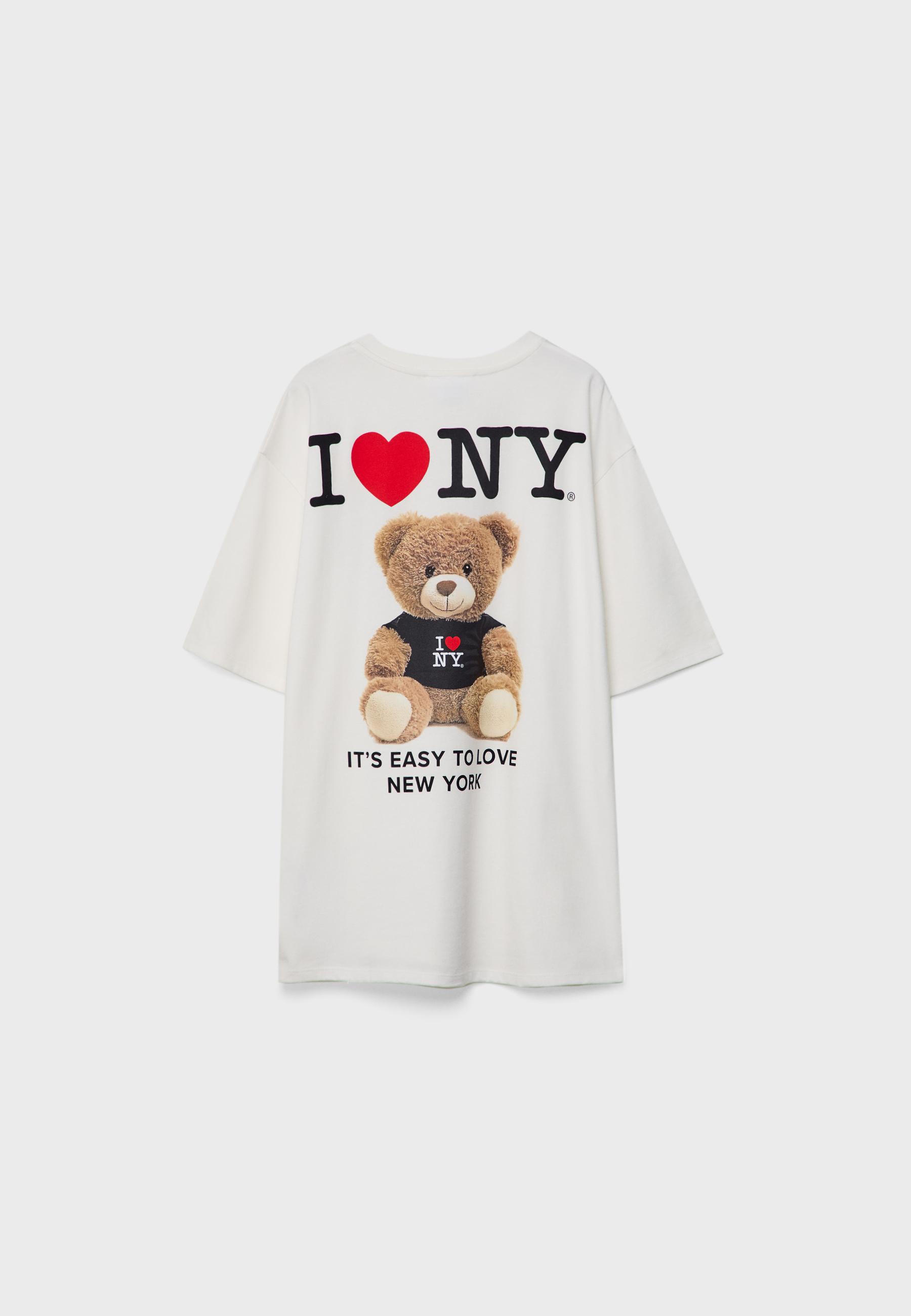 I love NY oversize T-shirt - Women's fashion | Stradivarius