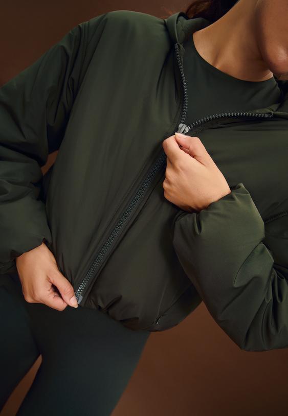 chaqueta acolchada abullonada