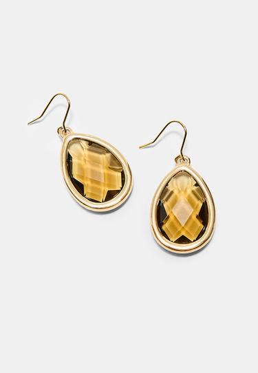 Jewelled teardrop earrings — Ochre 3