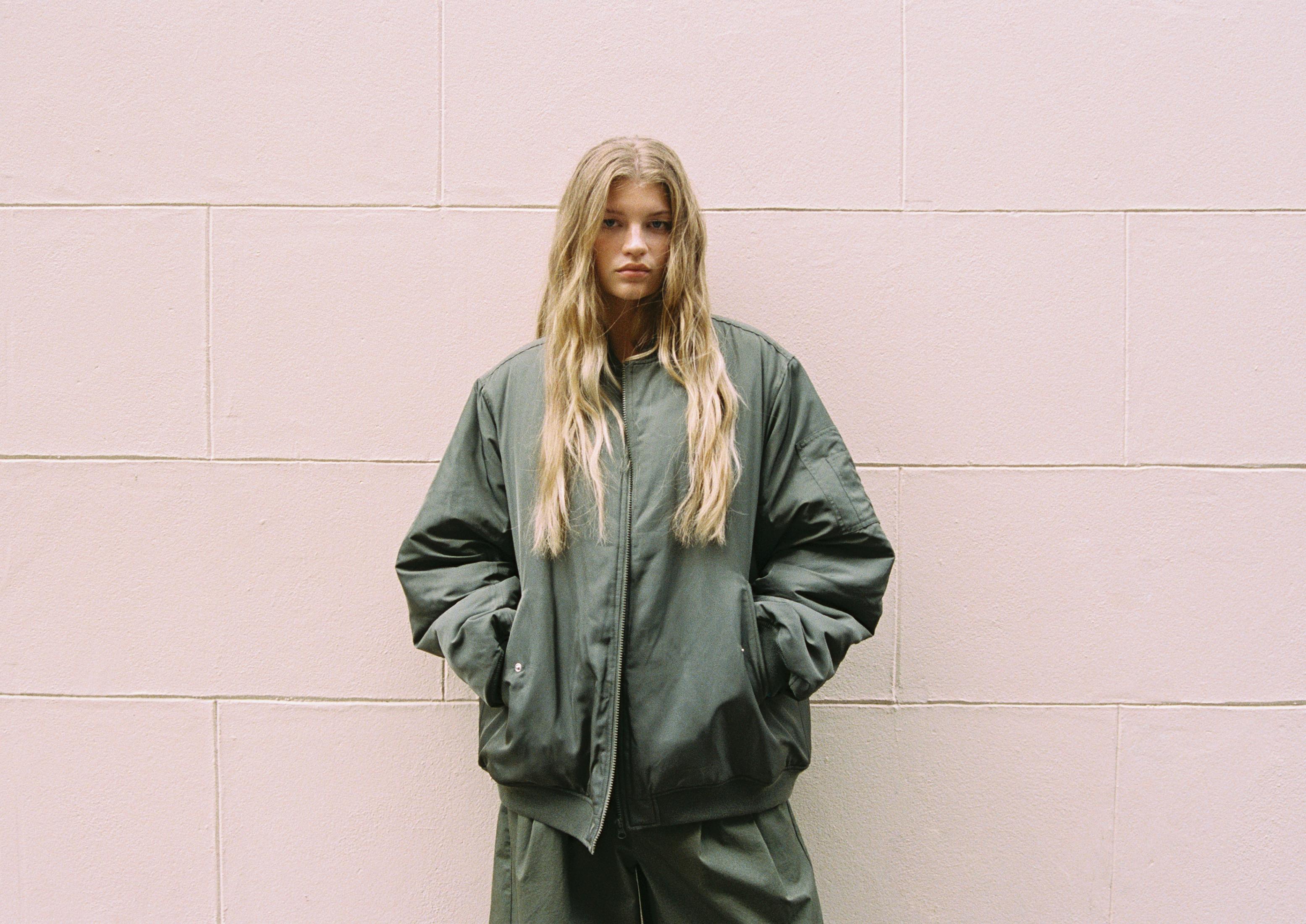 Oversize bomber jacket — Khaki