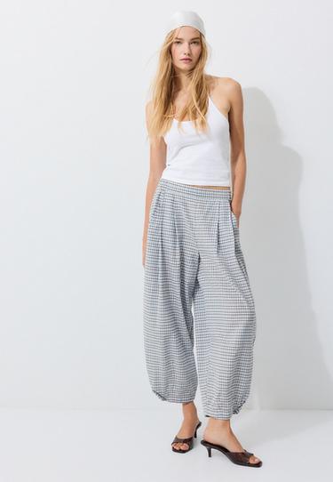Flowing barrel trousers — Sky blue 2