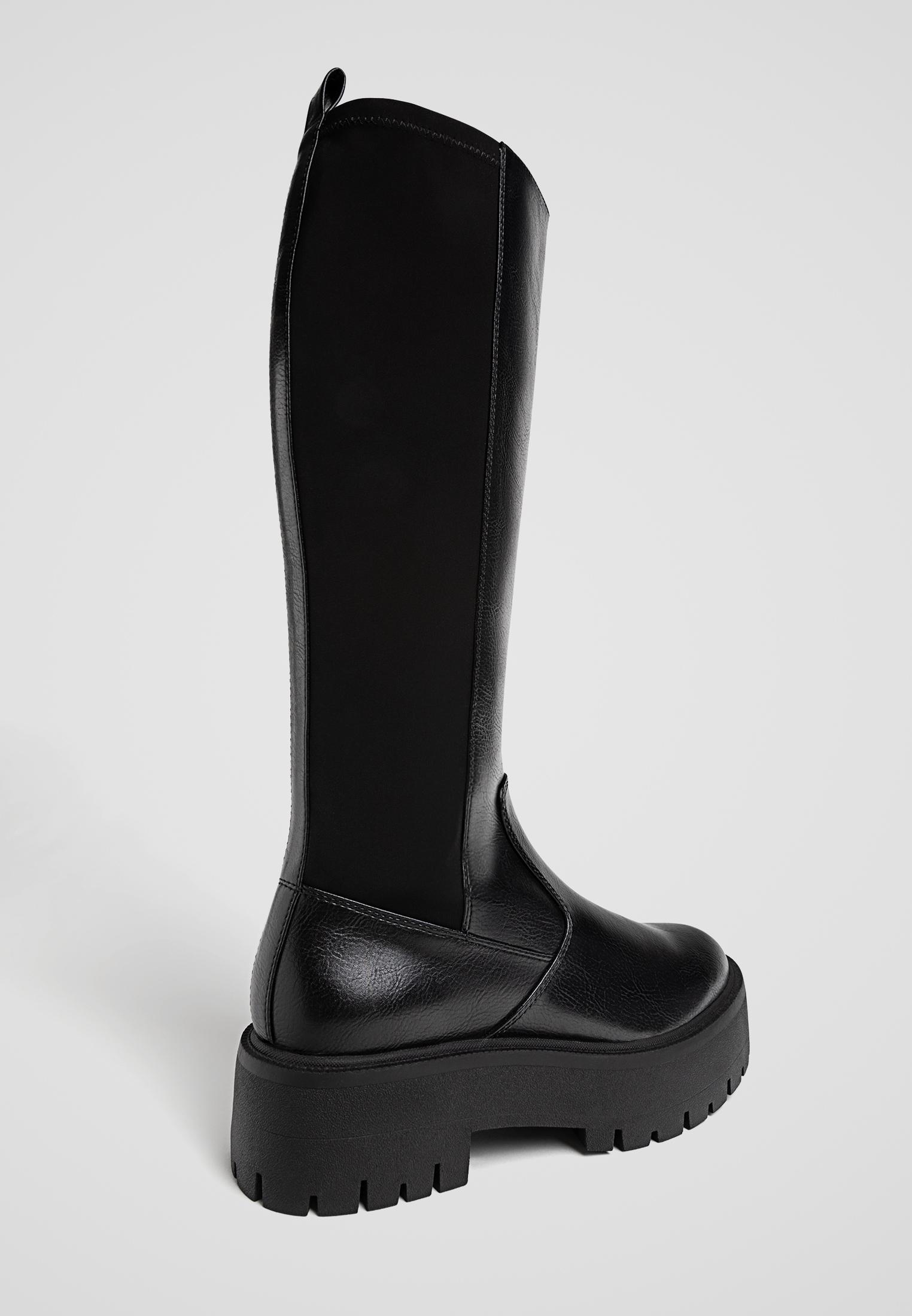 Flat knee-high boots - Women's fashion | Stradivarius United States