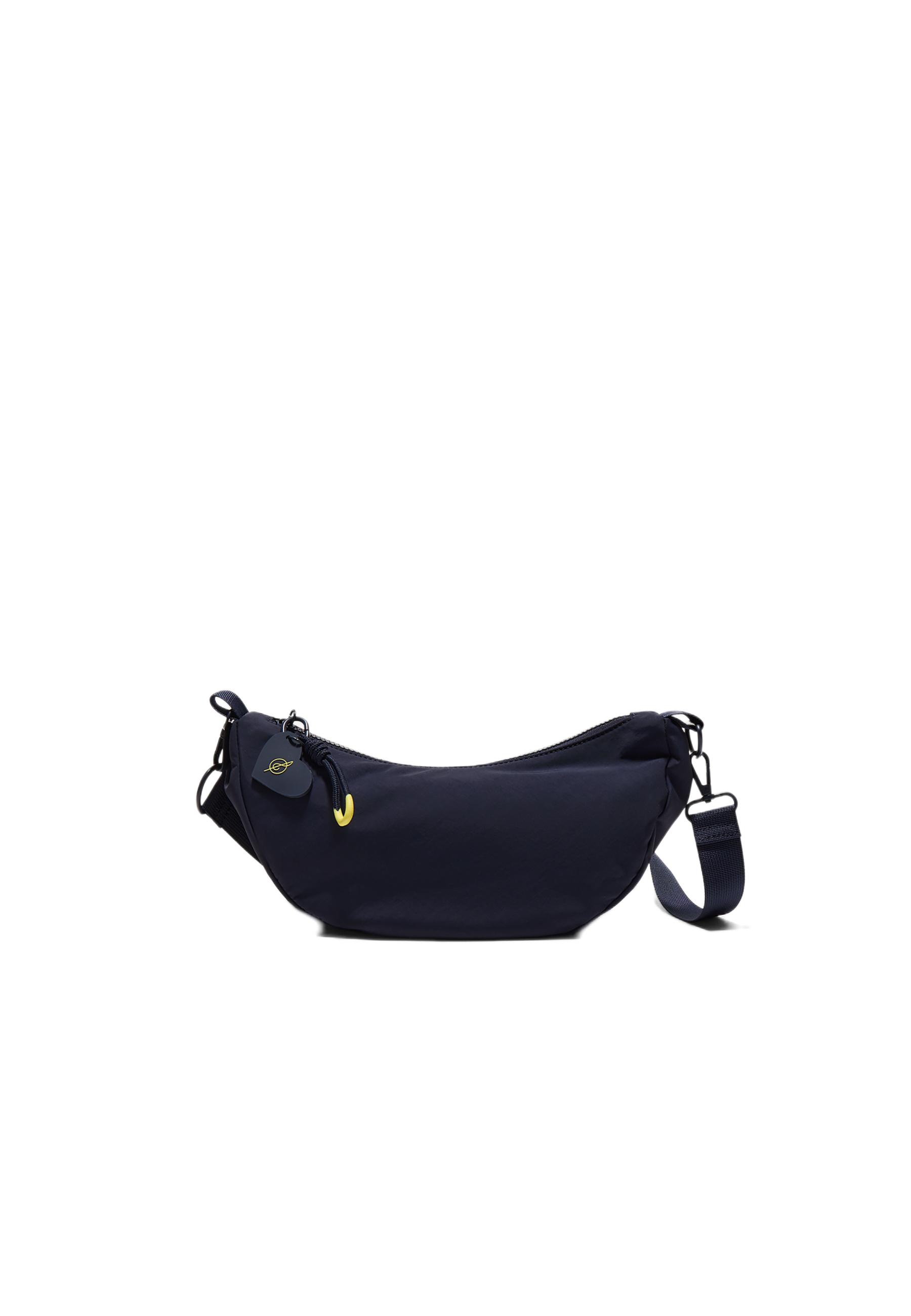 Fabric moon crossbody bag — Navy blue