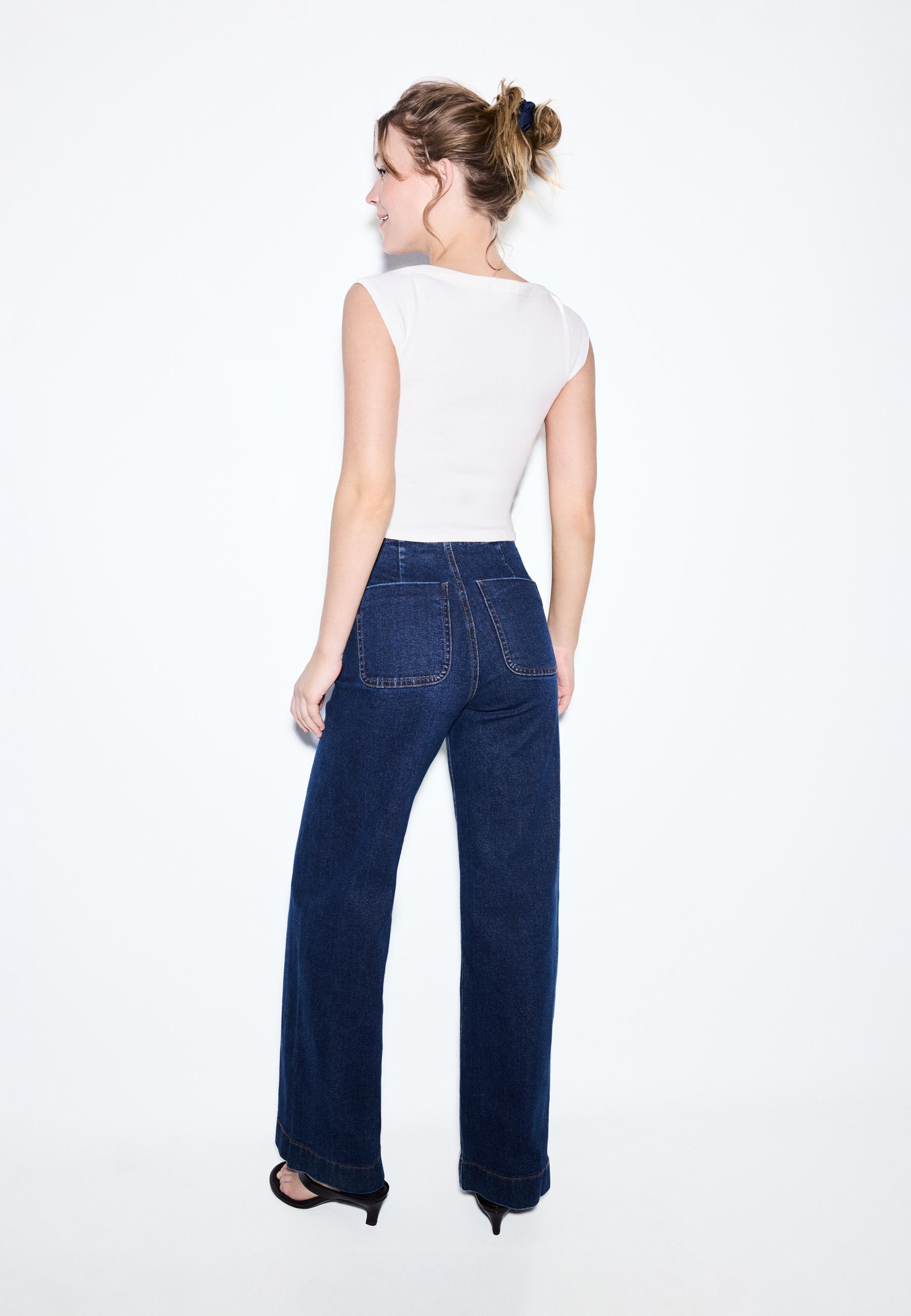 D77 minimal cepli jean - Görsel 12