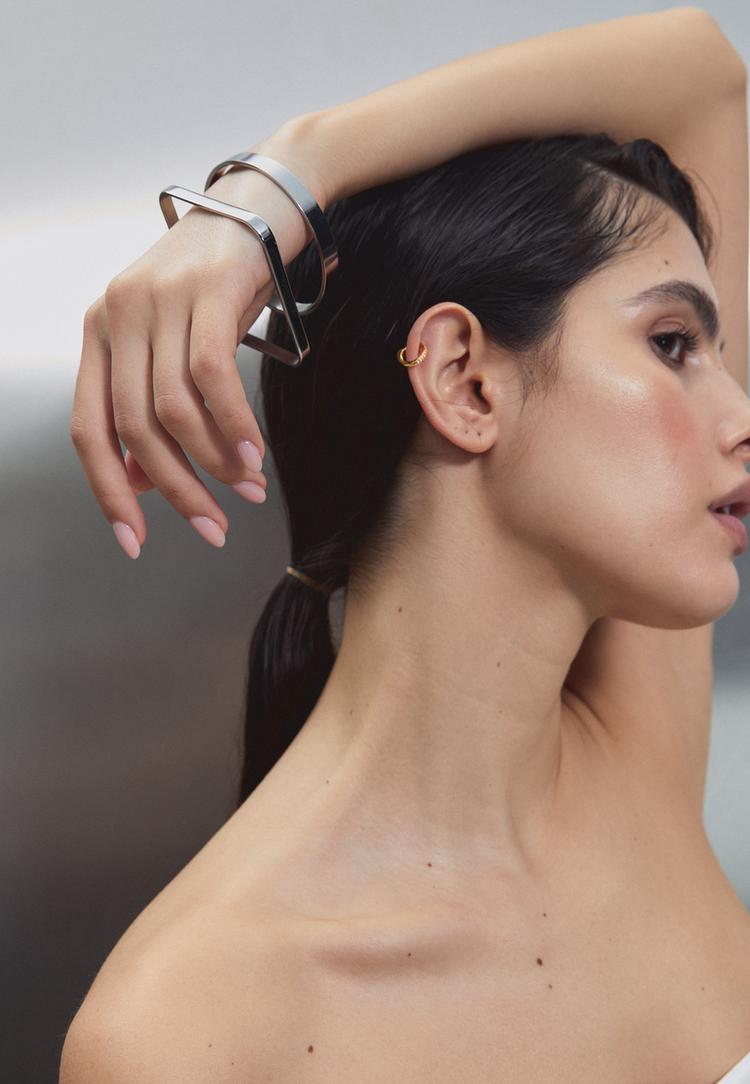 Stradivarius Σετ 2 Αδιάβροχα Ασορτί Βραχιόλια Γκρι Os φωτογραφία