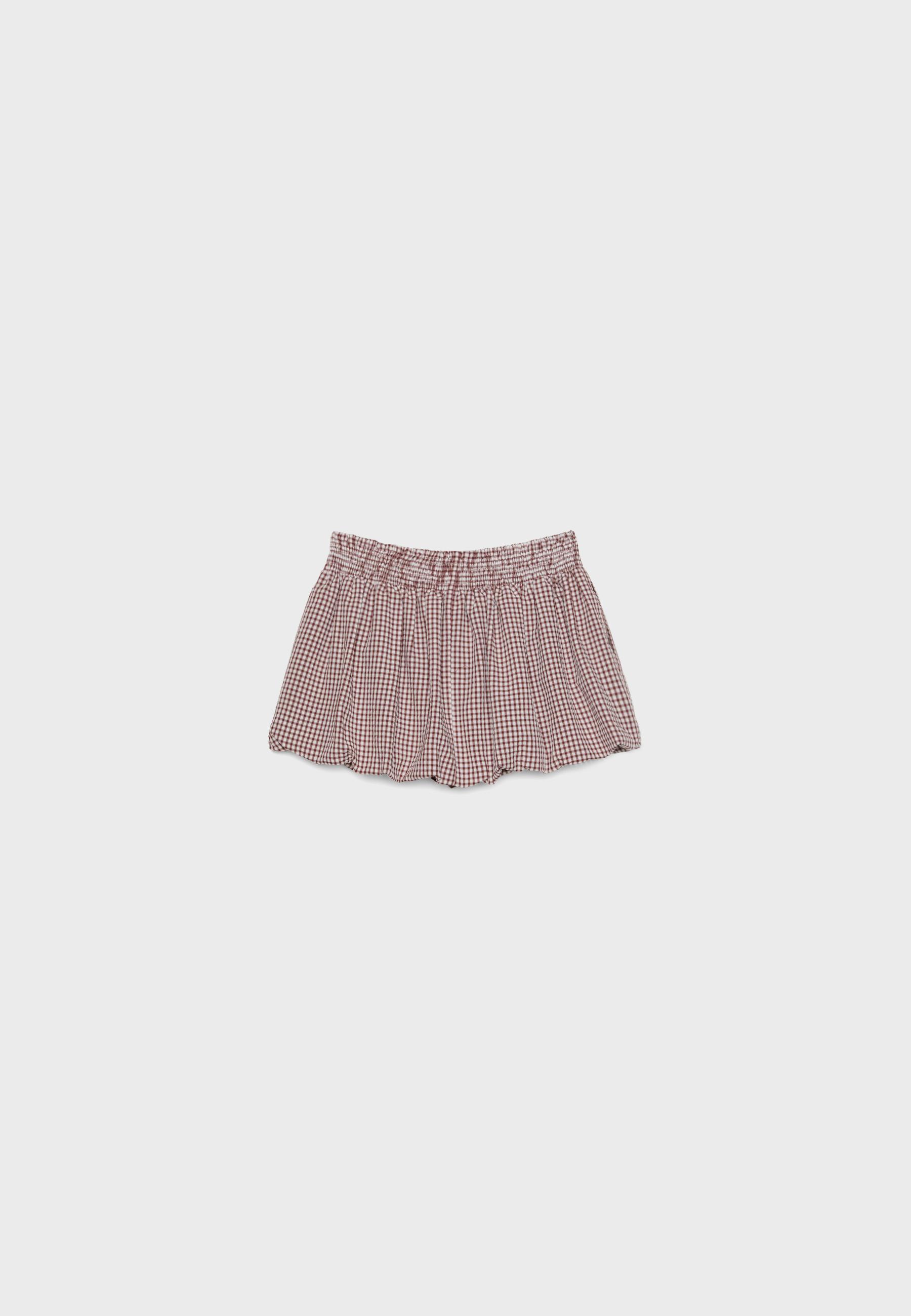 Balloon skort — Terracotta