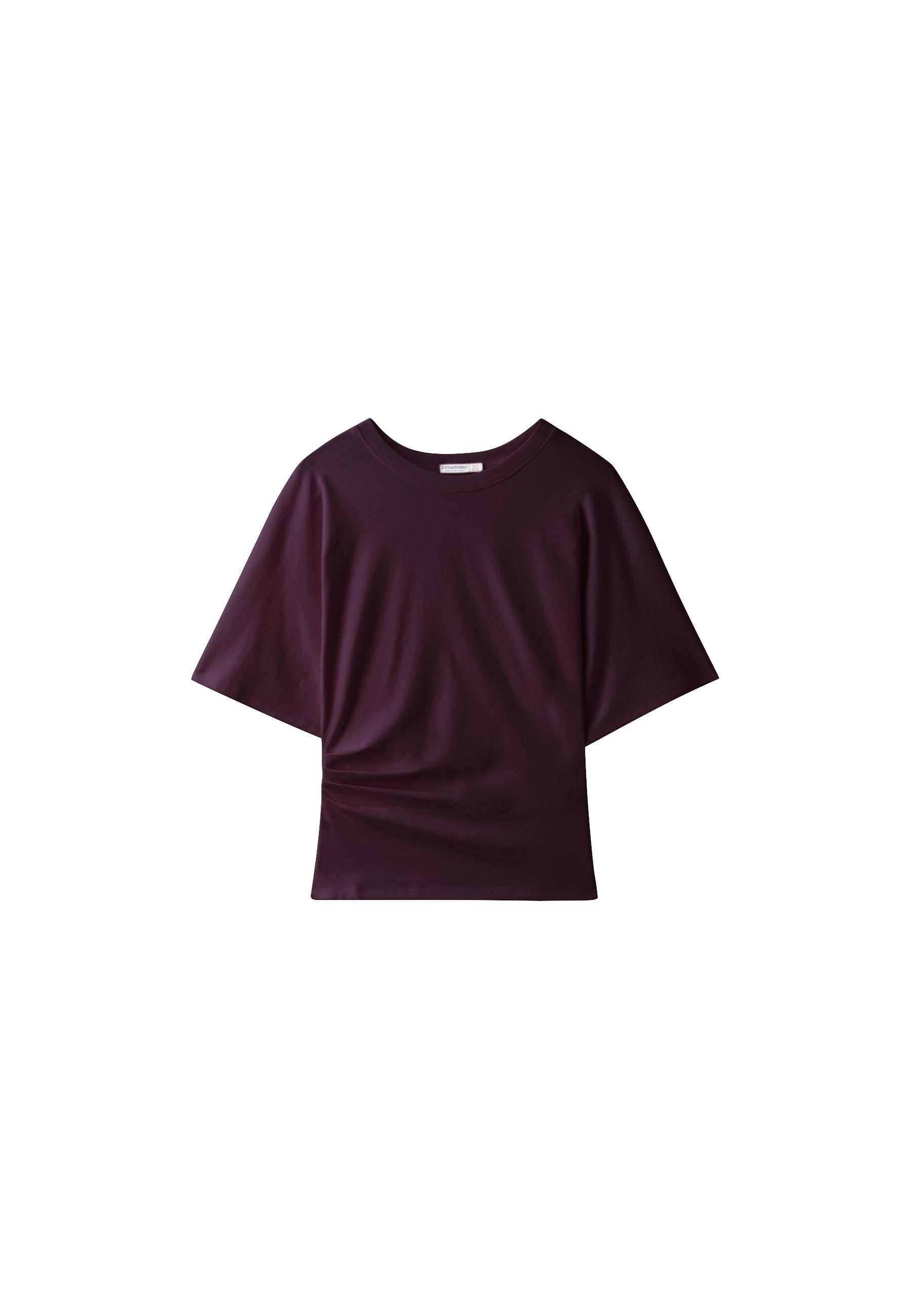 B08 Cap sleeve T-shirt — Dark purple