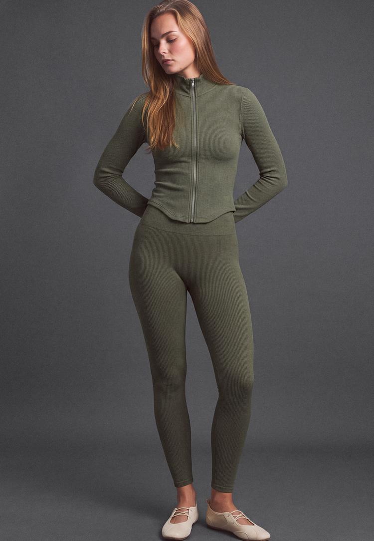 Seamless leggings — Khaki