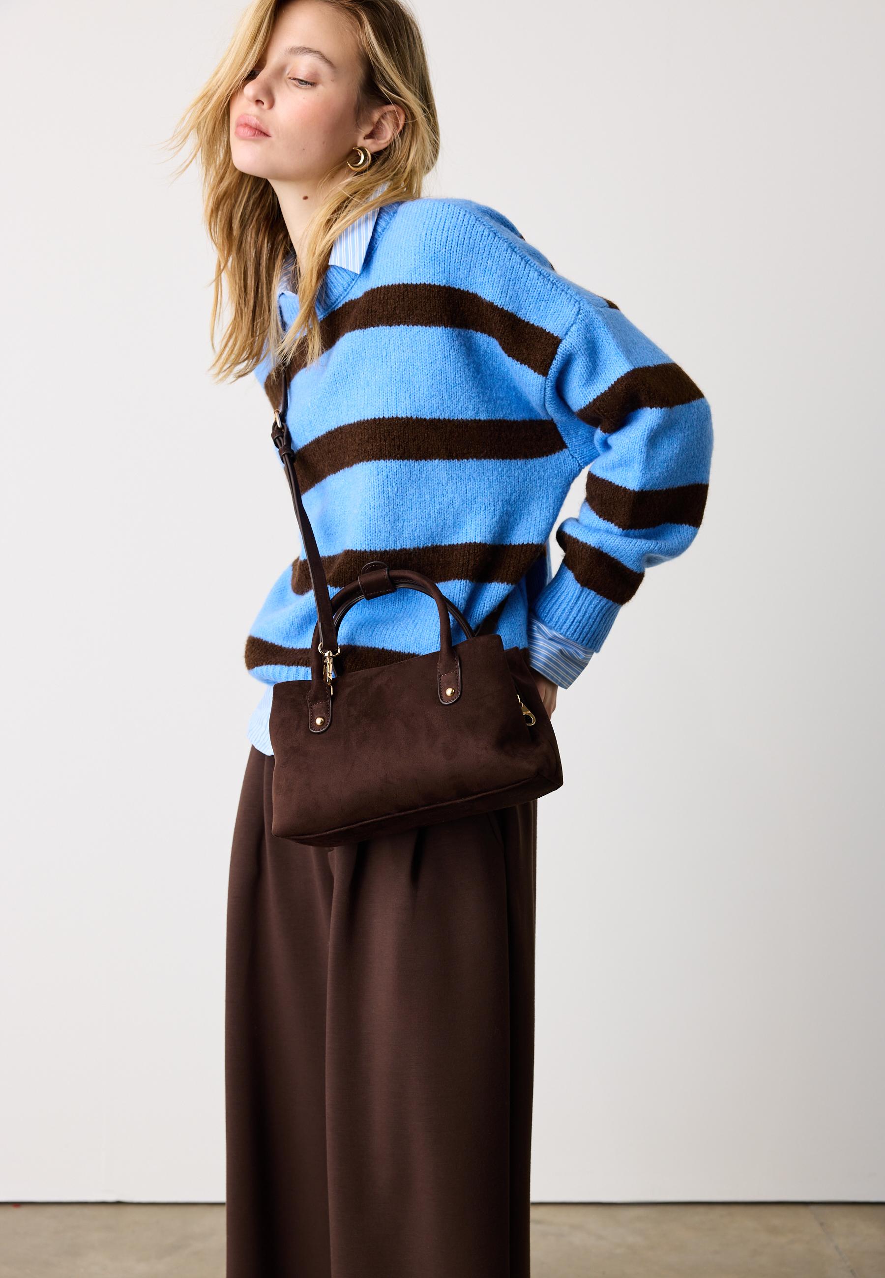 Crossbody tote bag — Brown