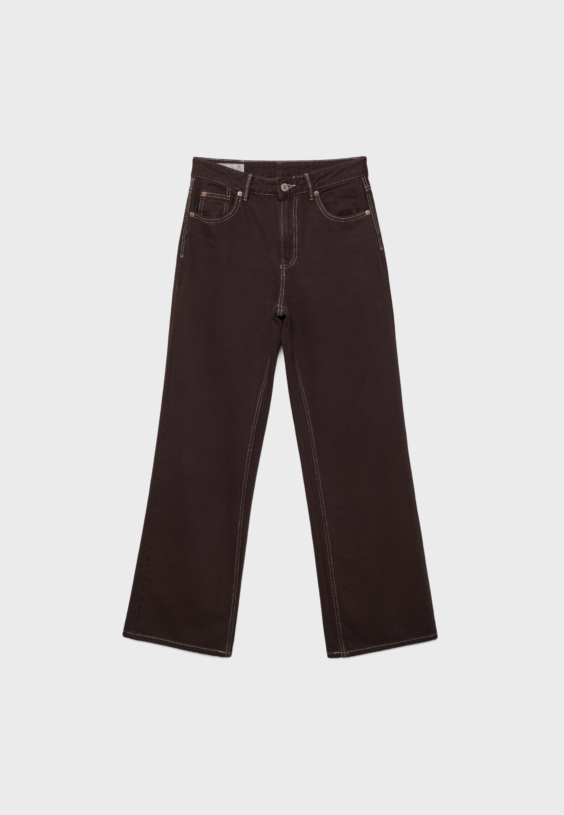 D92 straight geniş paça jean - Görsel 6