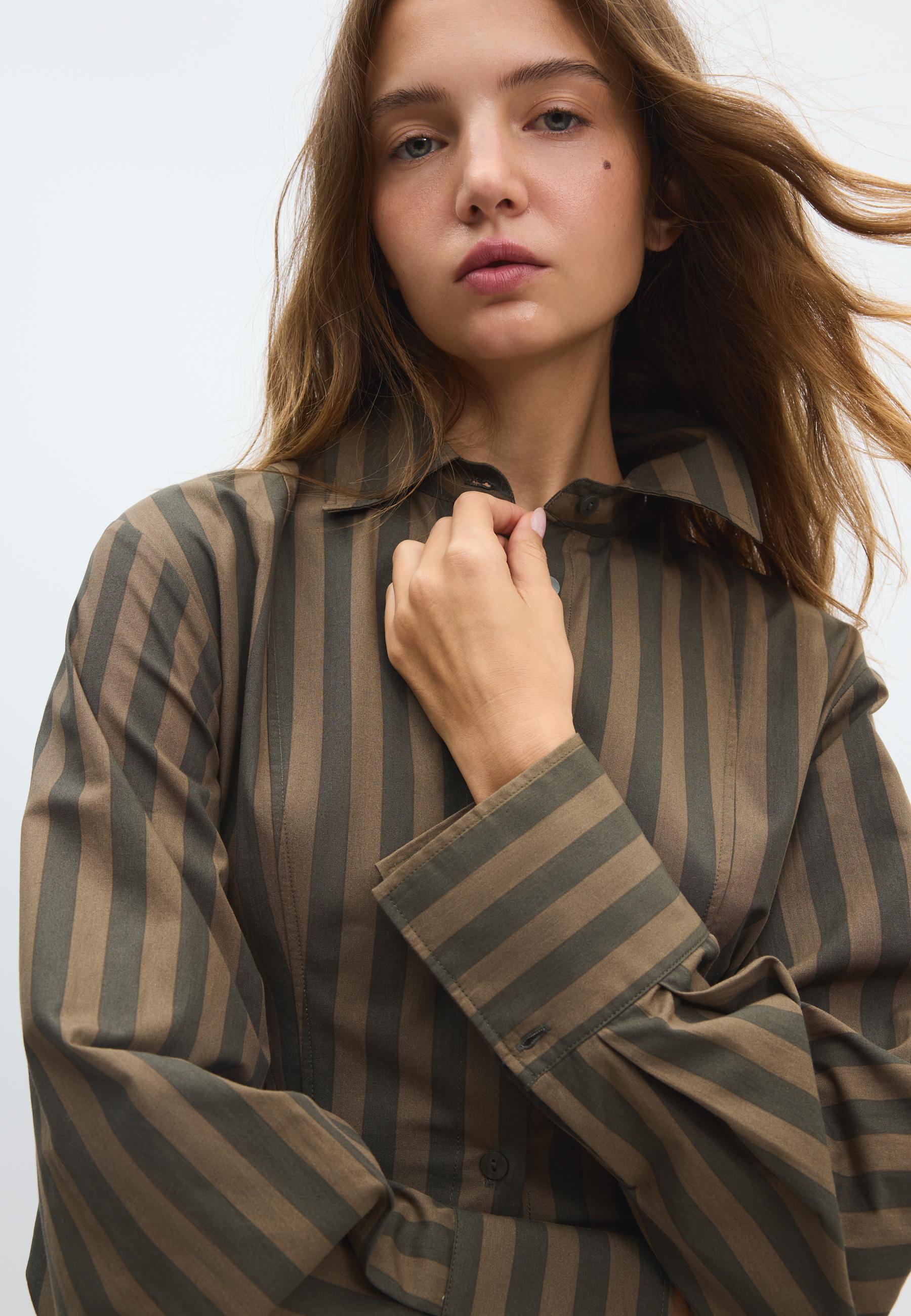 Striped shirt — Khaki