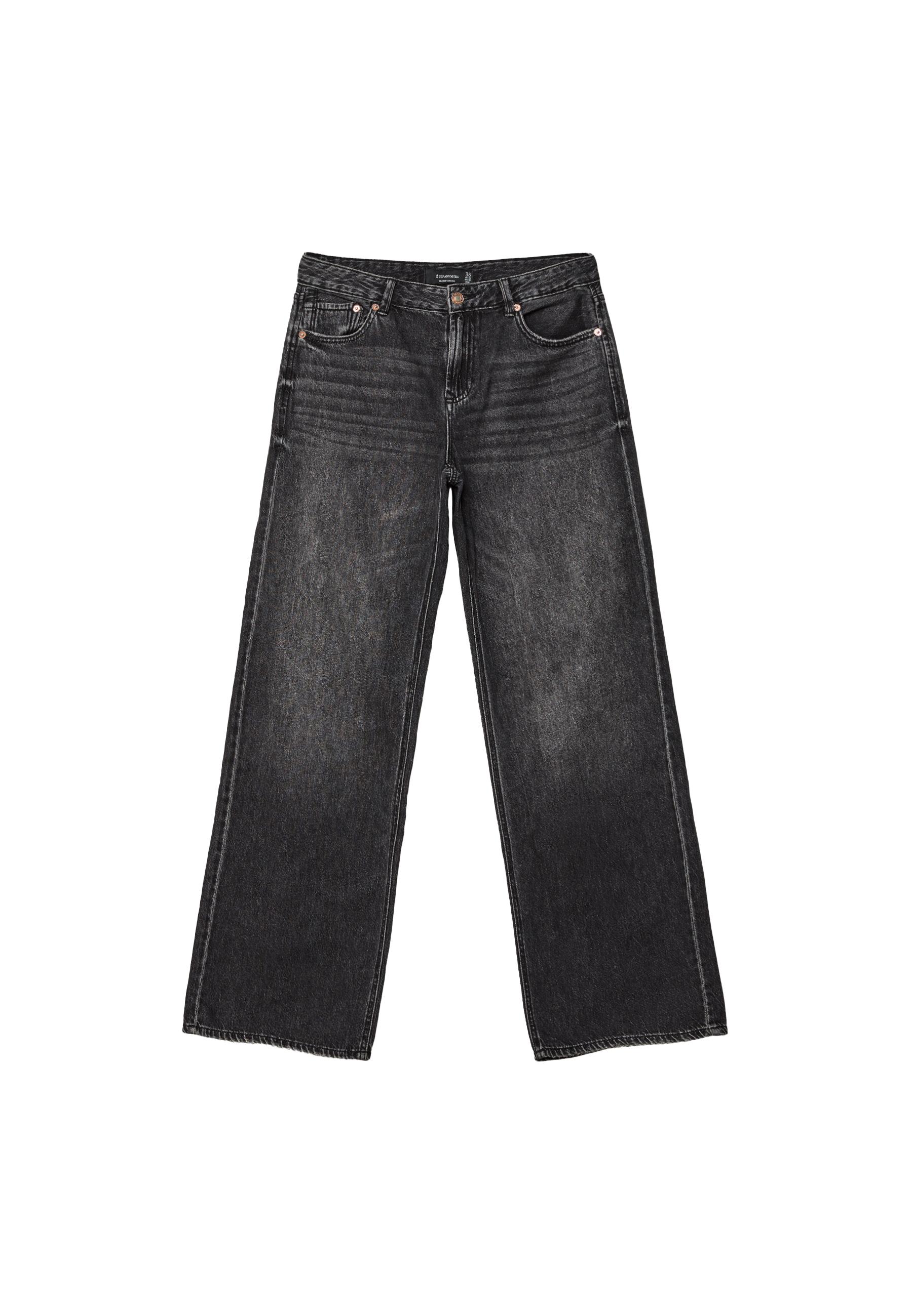 D91 düşük bel geniş paça jean