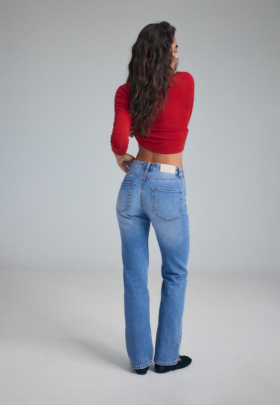 d98 jeans direitas efeito vintage l01499499