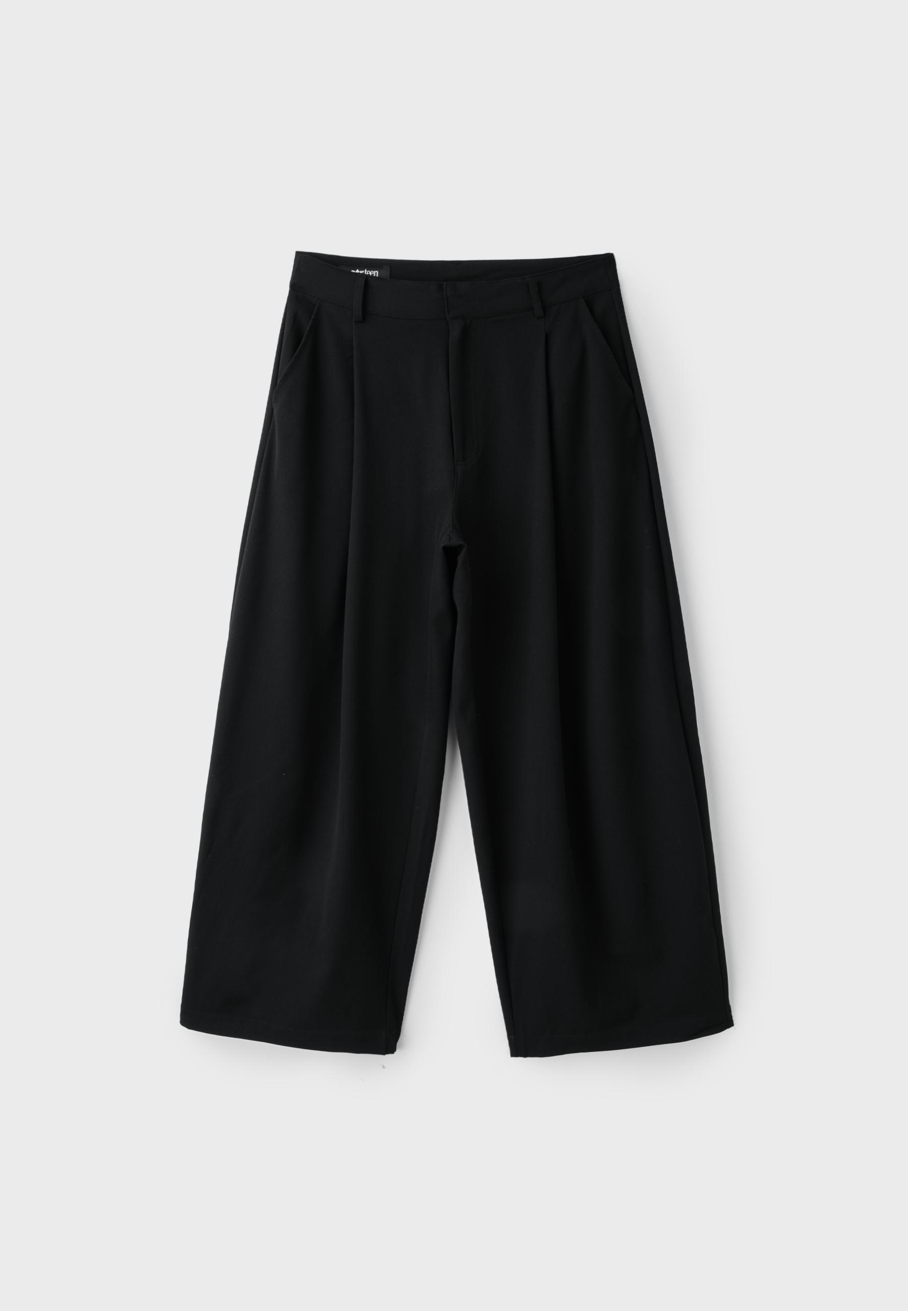 Barrel smart trousers — Black