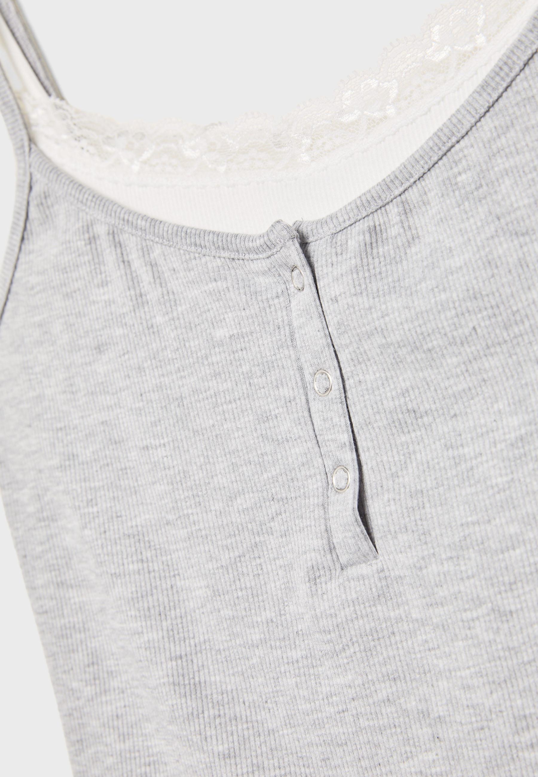 Contrast double-layer strappy top - Women's fashion | Stradivarius