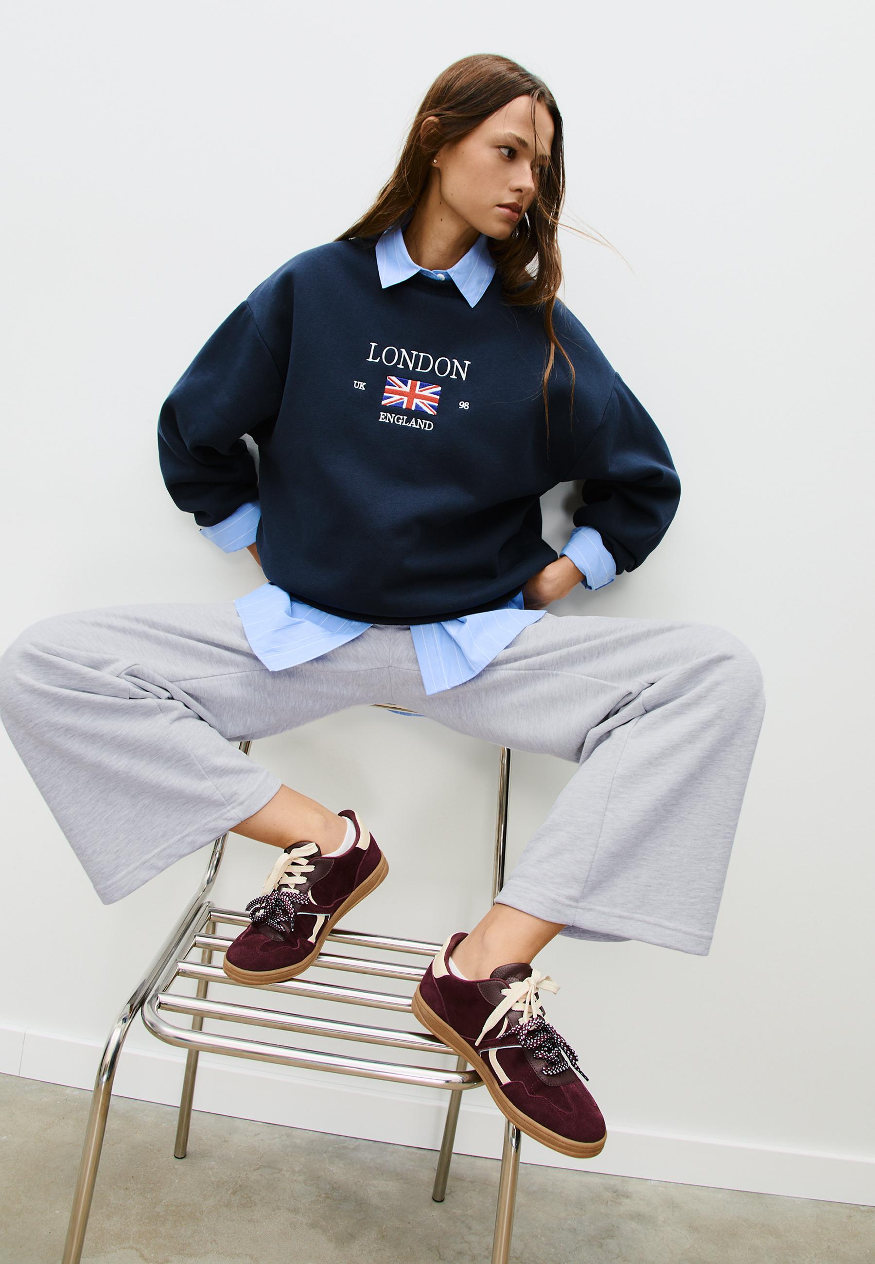 Geniş paça jogger pantolon - Görsel 6