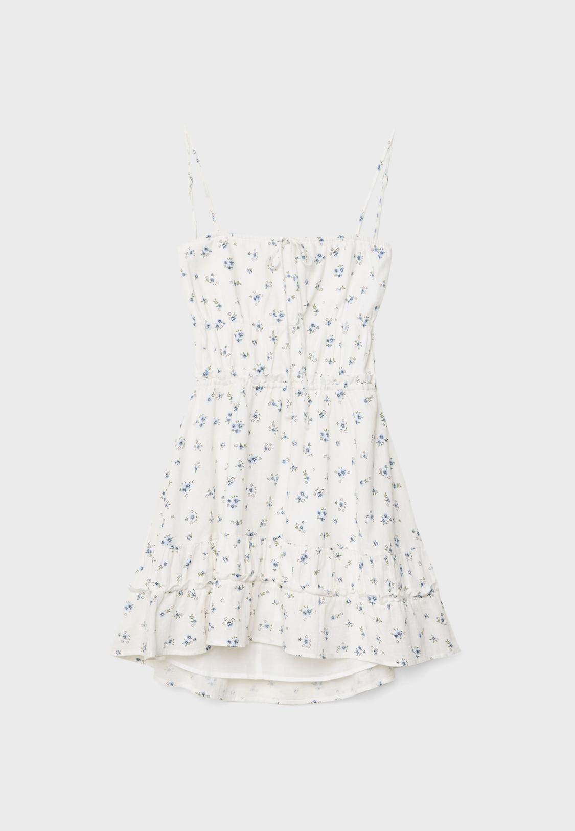 Sleeveless printed dress Women's fashion Stradivarius Georgia