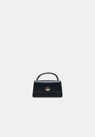 Rigid metal clasp crossbody bag — Black 2