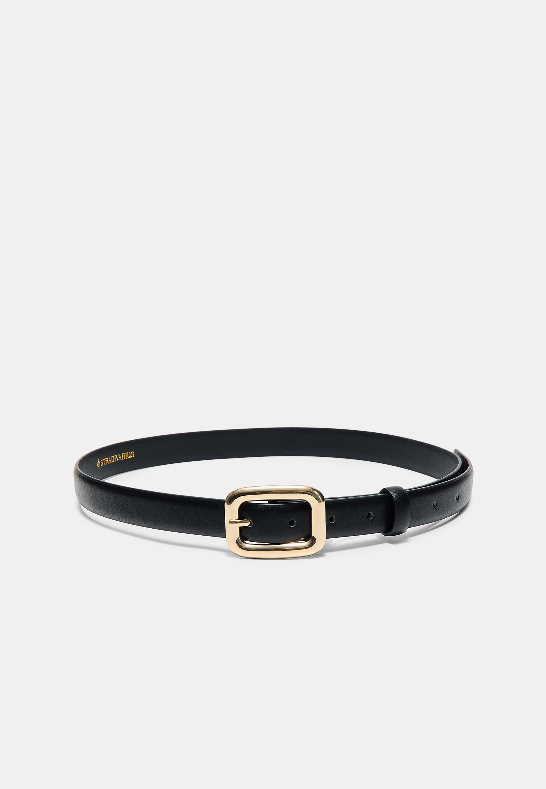 Chunky buckle belt — Black