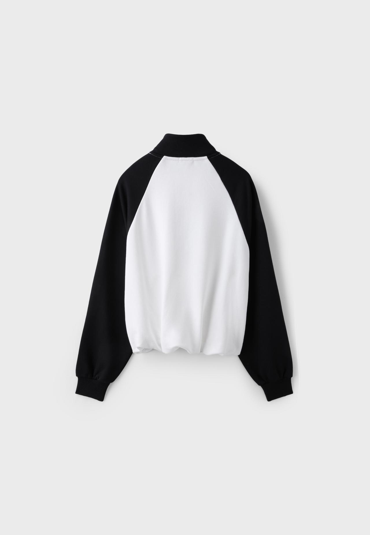 Raglan sleeve graphic sweatshirt — Black