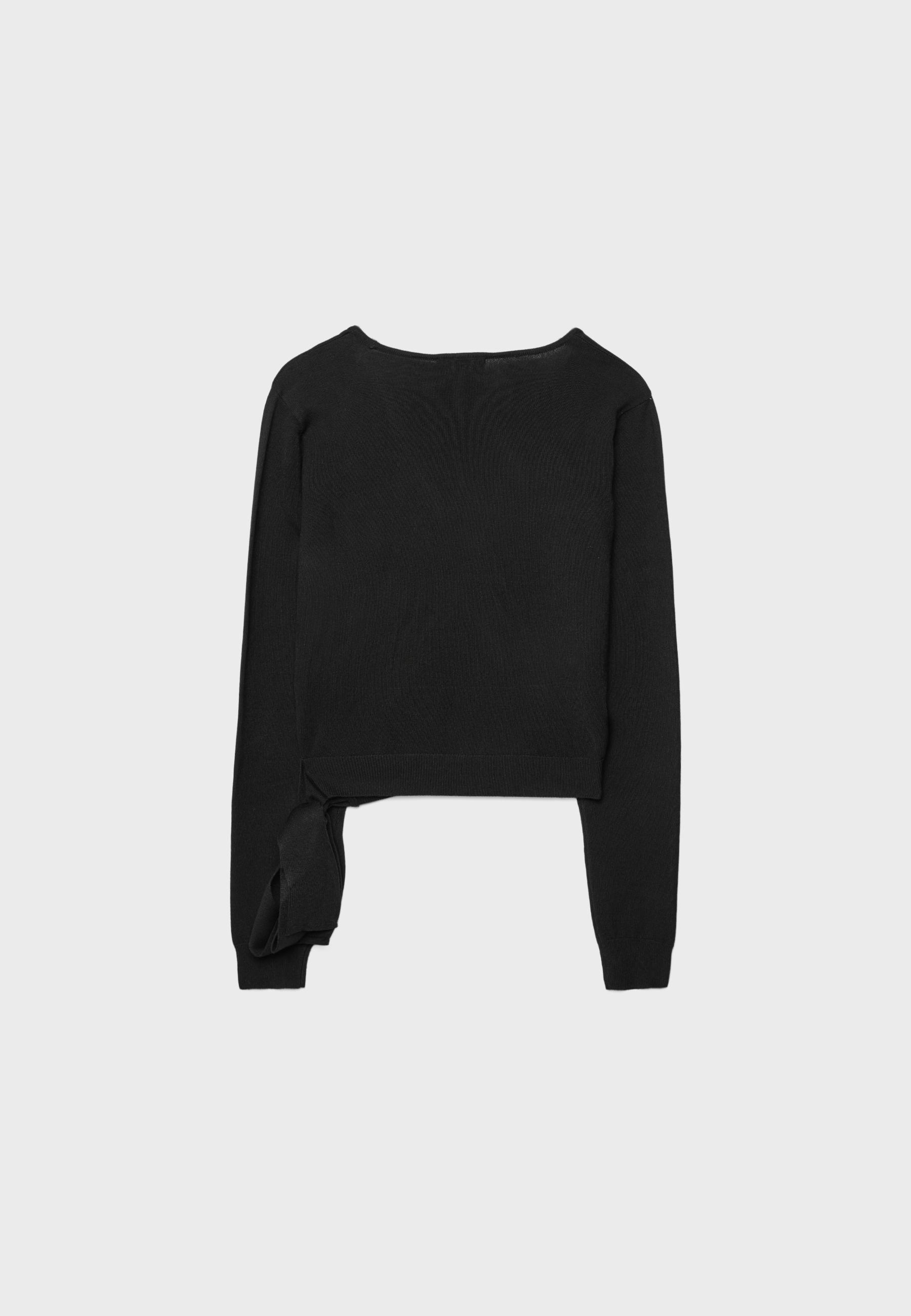 Wrap cardigan — Black
