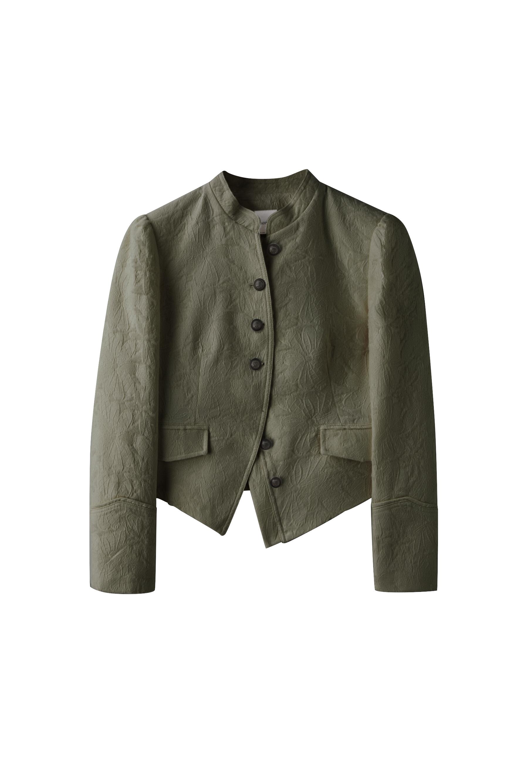 Jacquard blazer — Khaki