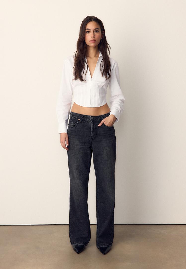 Košulja Od Popelina Korzet Stila