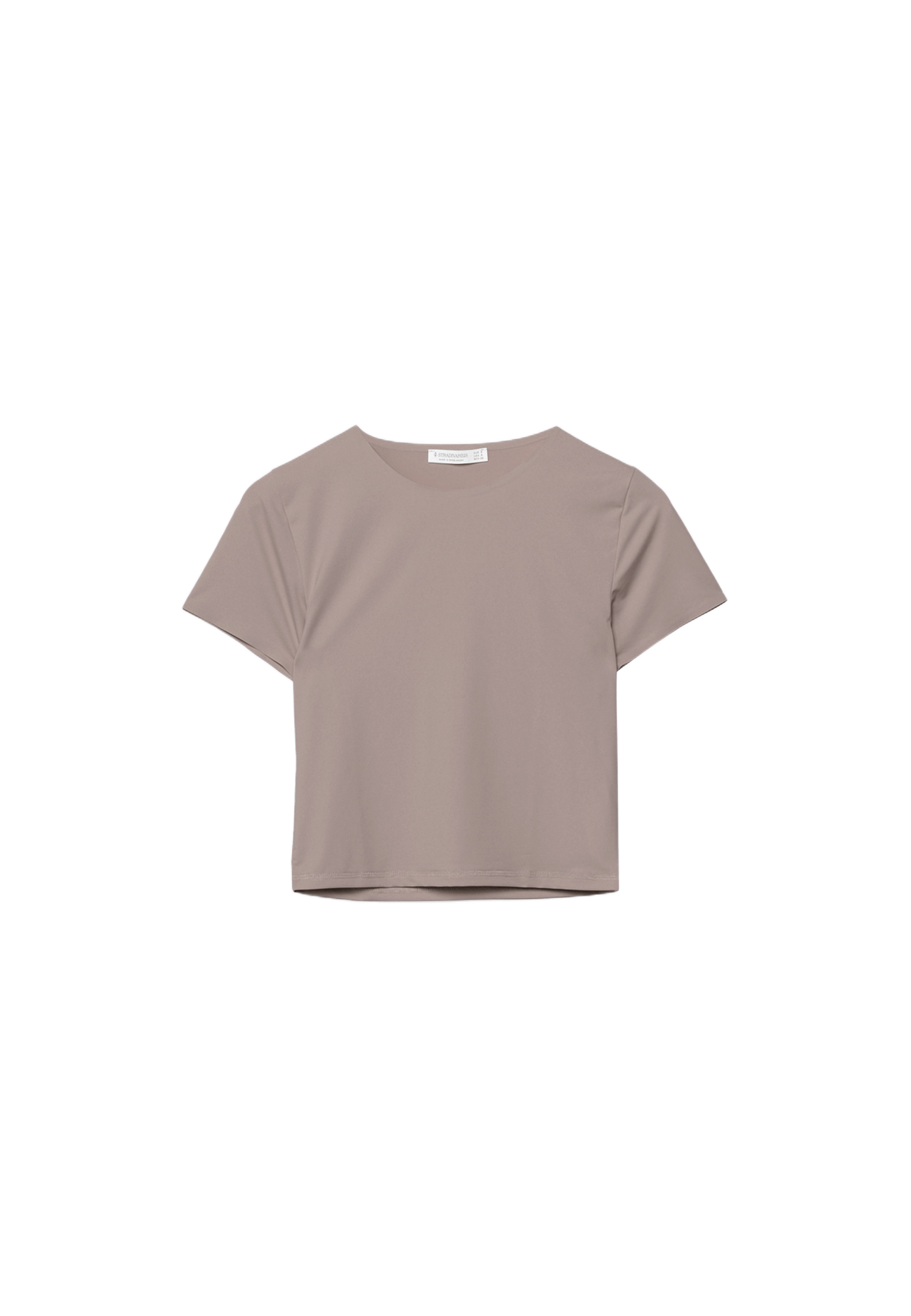 Basic polyamide T-shirt — Beige