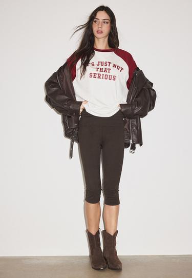 Positional long sleeve raglan T-shirt — Dark red 6