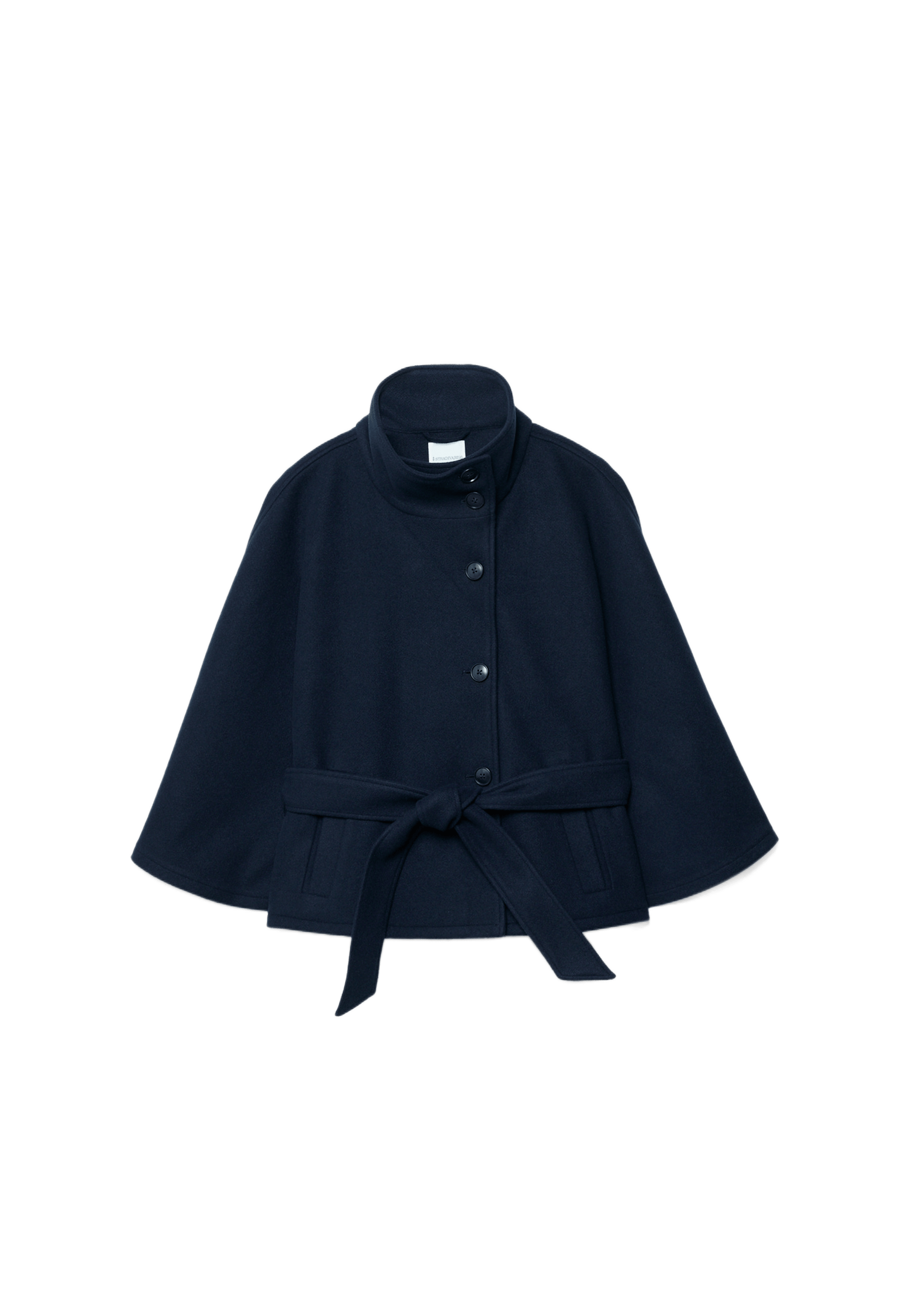 Soft-touch Cape Jacket — Dark blue