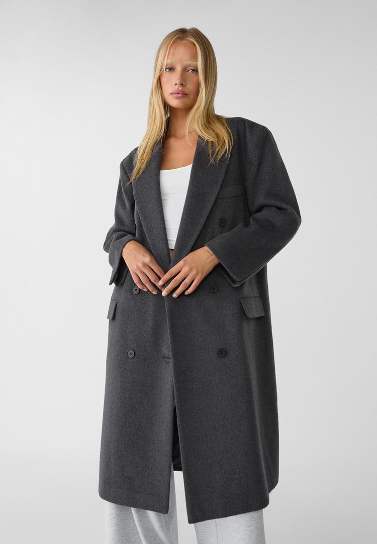 Long coat with pockets