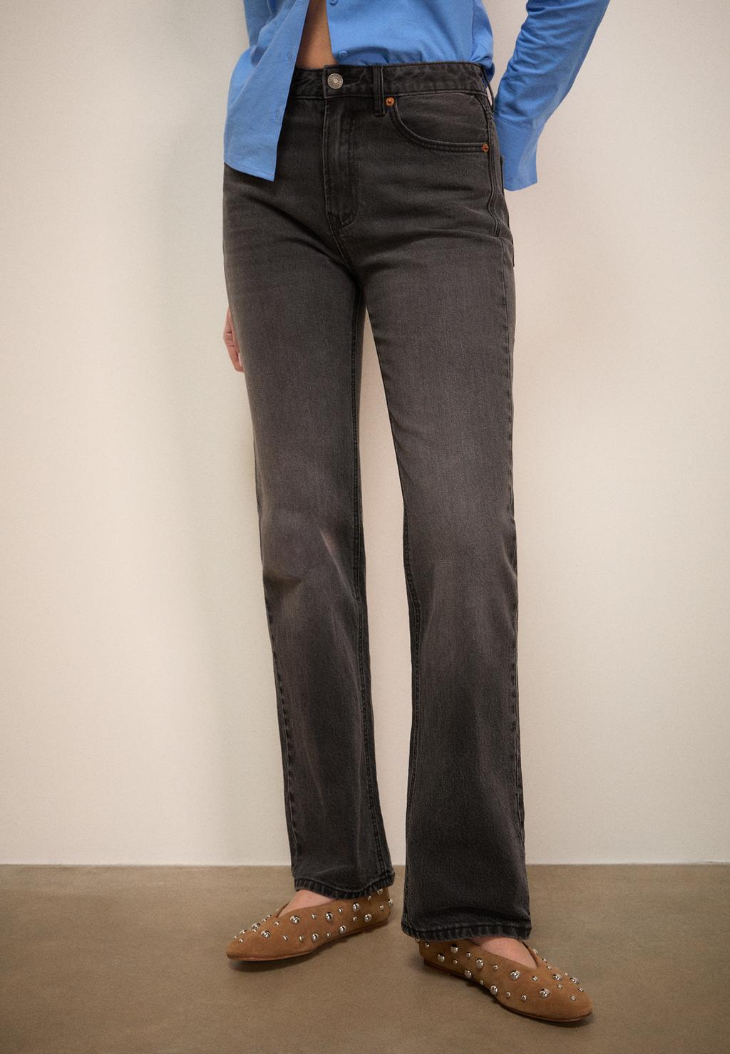 D98 Jeans Straight efecto vintage