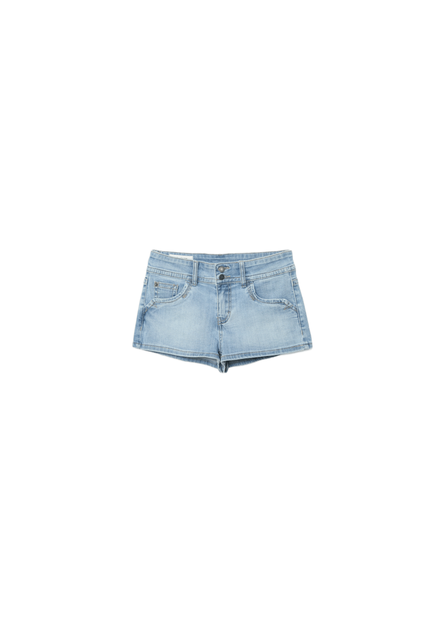 Denim mini shorts — LIGHT BLEACH