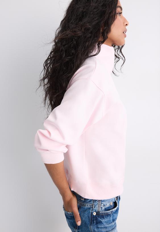 sudadera cuello subido cremallera