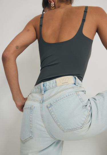 D92 Ripped straight wide-leg jeans — LIGHT BLEACH 4