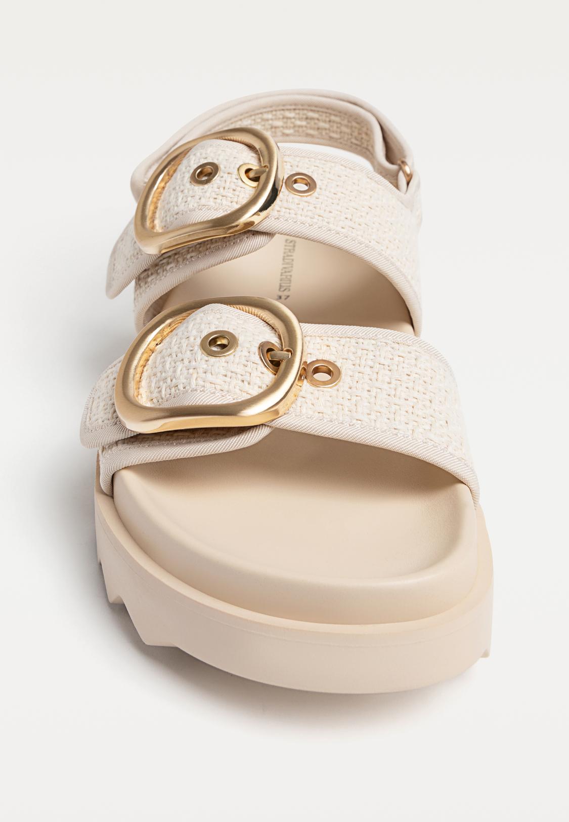 Gucci Sandalia Plana Stradivarius Sandalia Plana Mujer Tejido