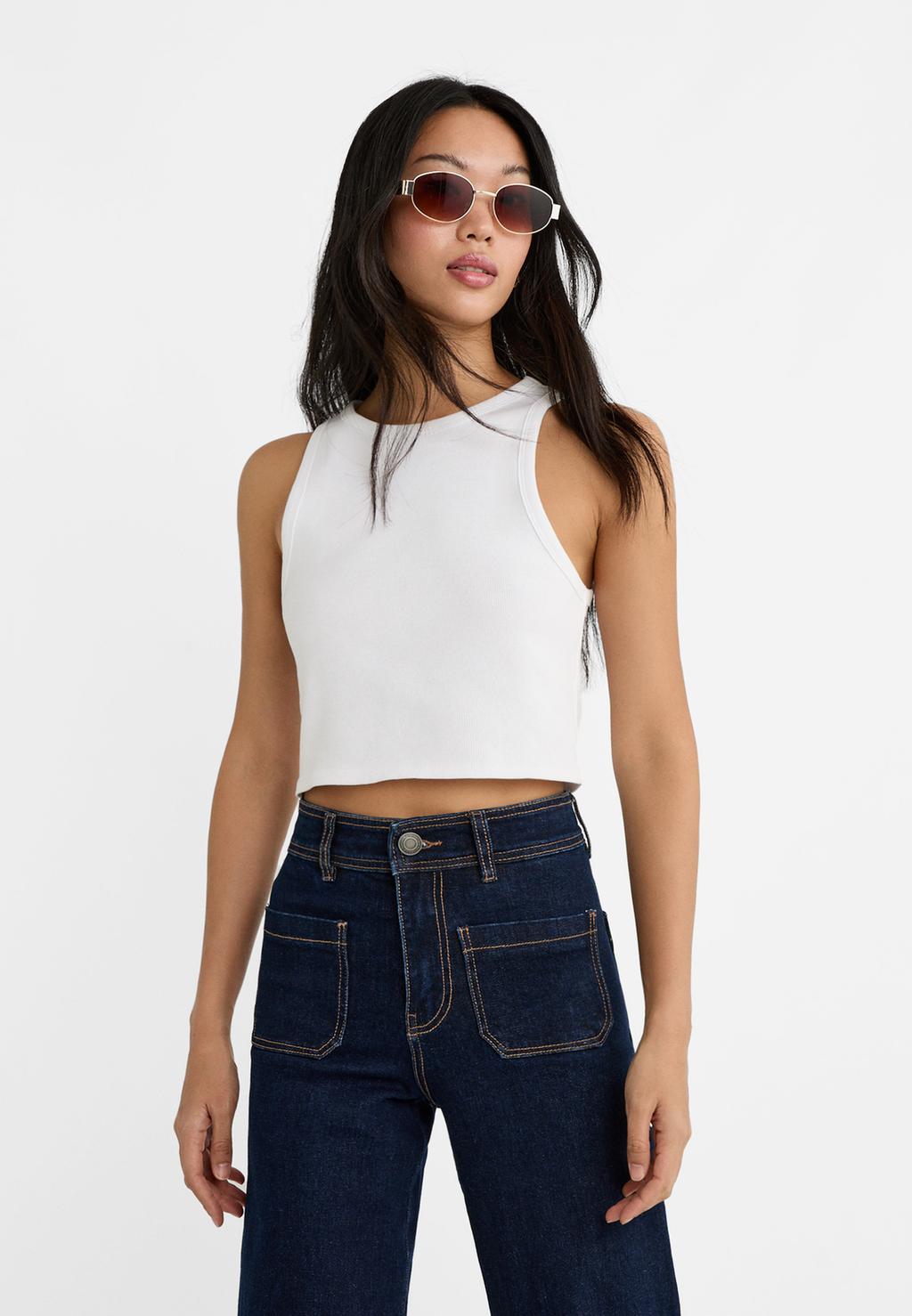 Basic ribbed crop top