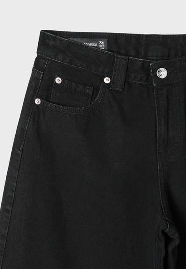 D80 Barrel jeans — BLACK DENIM WASHED EFFECT  9
