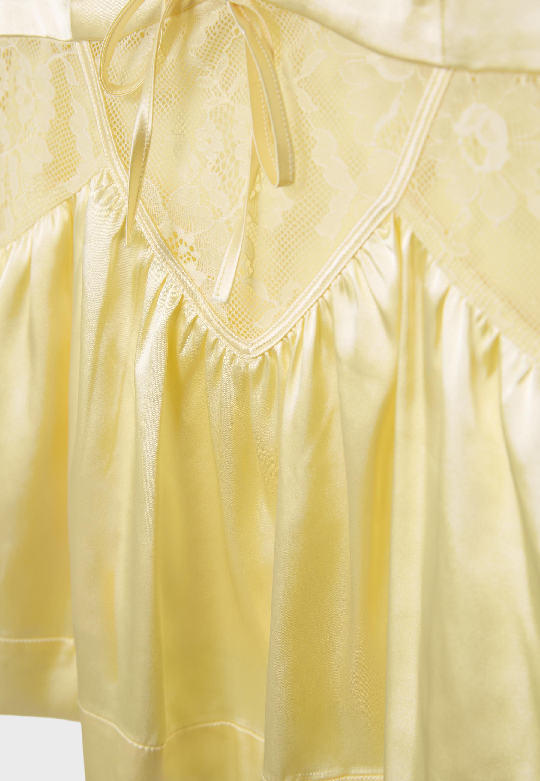 Satin strappy top — Gold