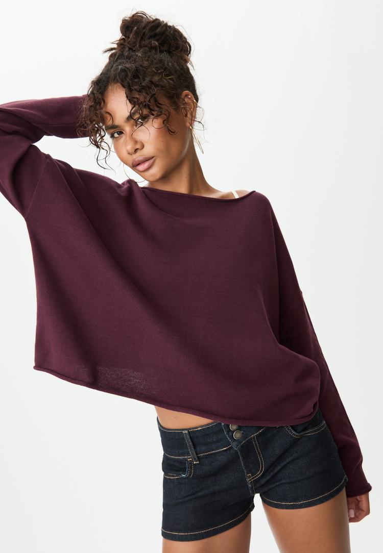 jersey crop decote barco