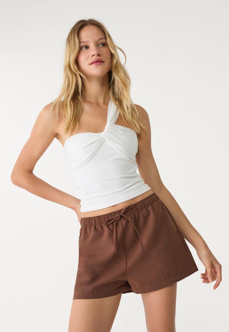 short cintura elastica fluido