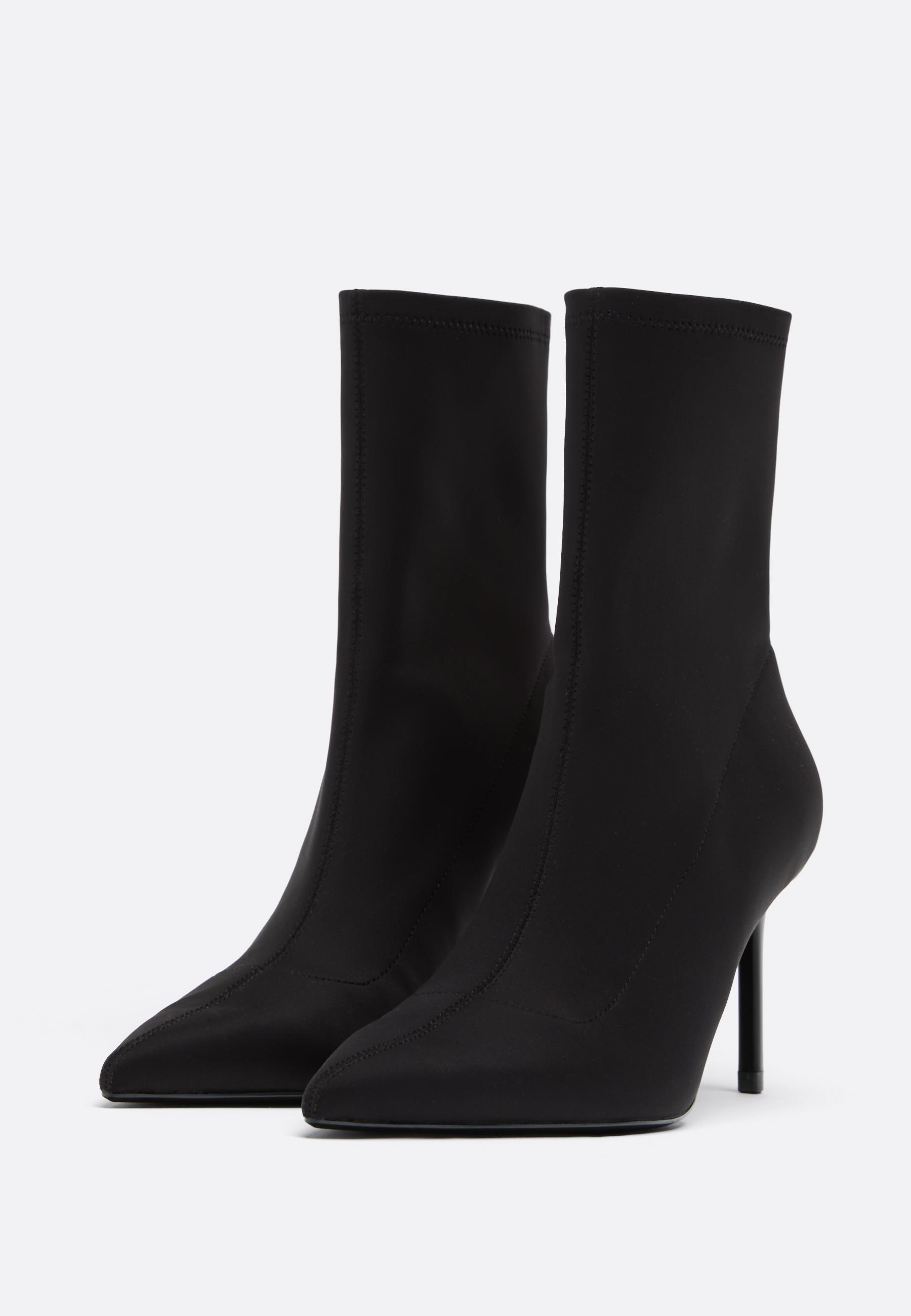 Stiletto heel ankle boots — BLACK 