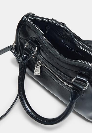 Mini crossbody bag with pocket — Black 4