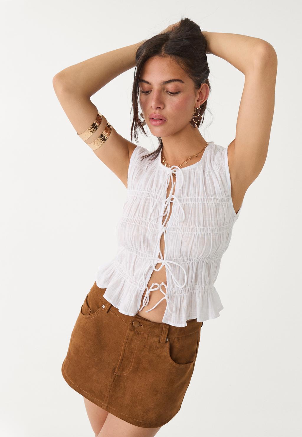 Culottes in Wildlederoptik