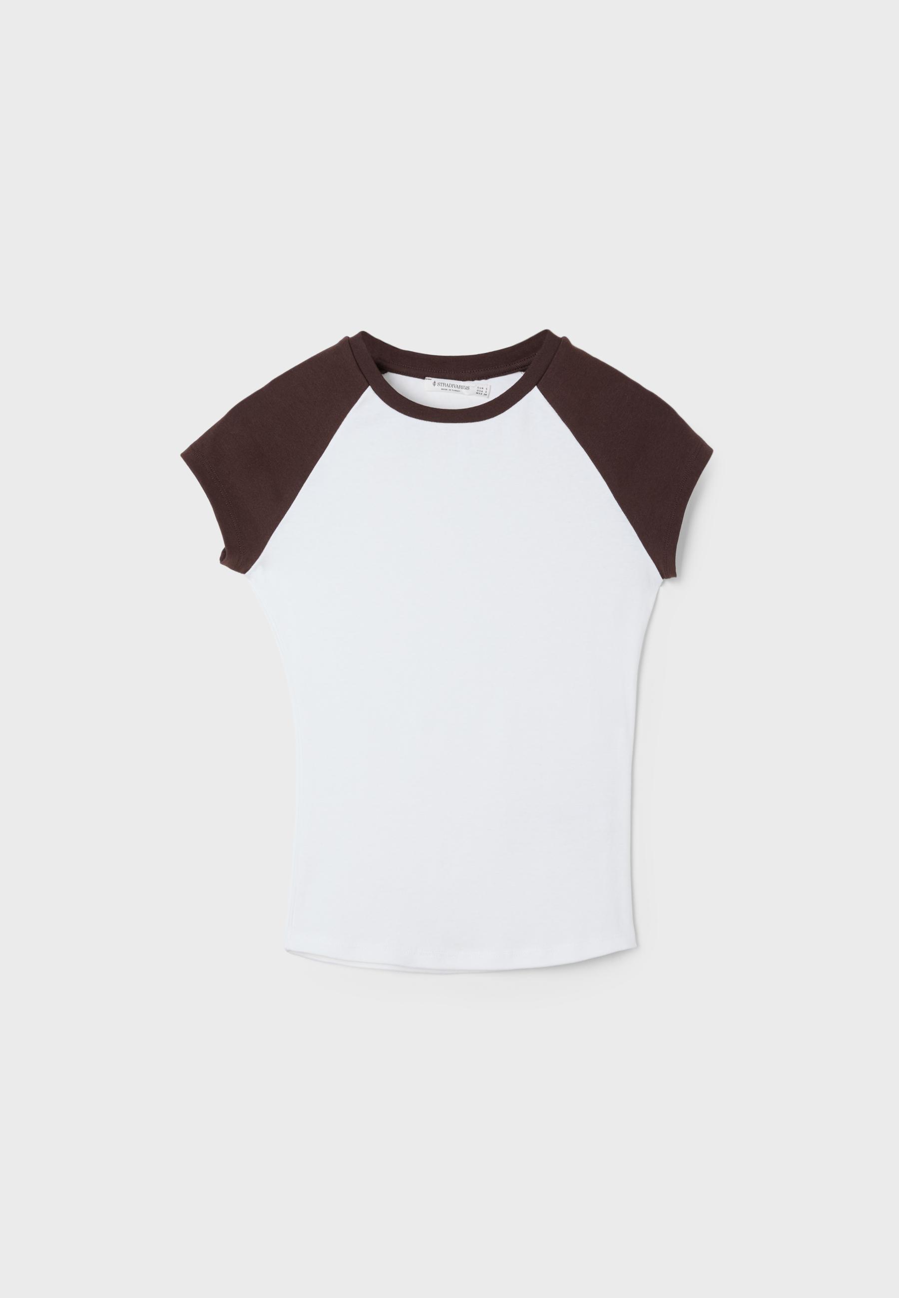 Short sleeve raglan T-shirt — Ecru