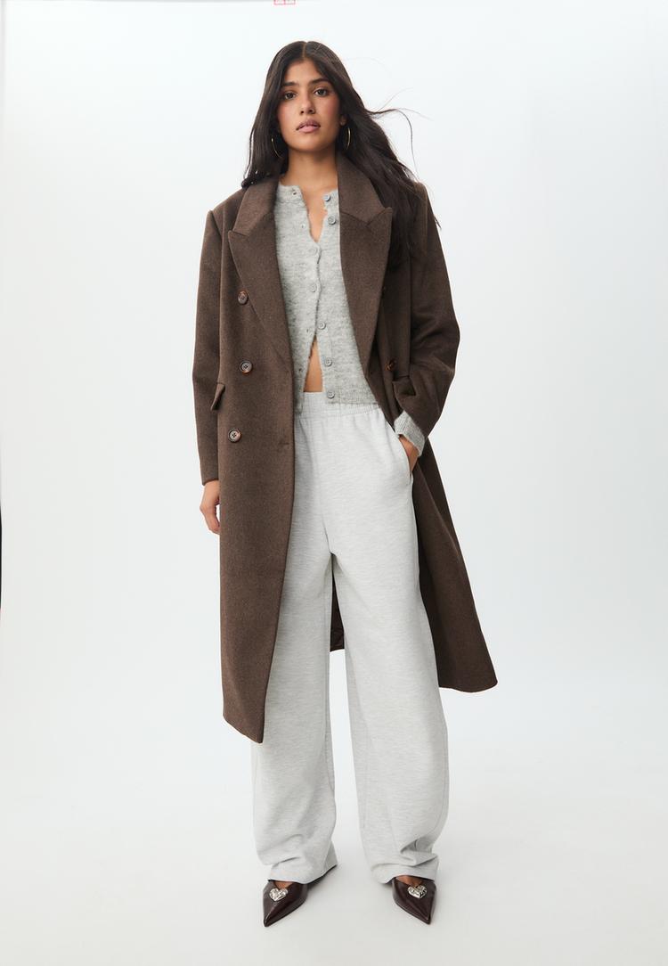 long double breasted coat