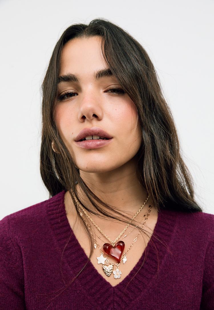 yumusak dokulu crop triko kazak